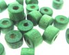 Rodinha madeira verde escuro 9x6 mm - 50 gr (+/- 250 pçs)MA-29